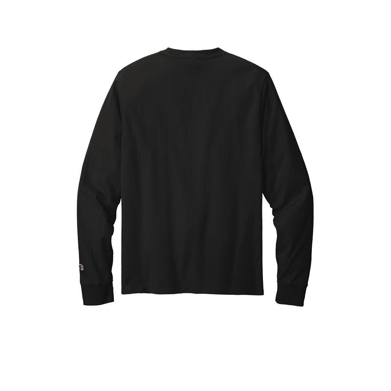 NADC Champion ® Heritage 5.2-Oz. Jersey Long Sleeve Tee - BLACK