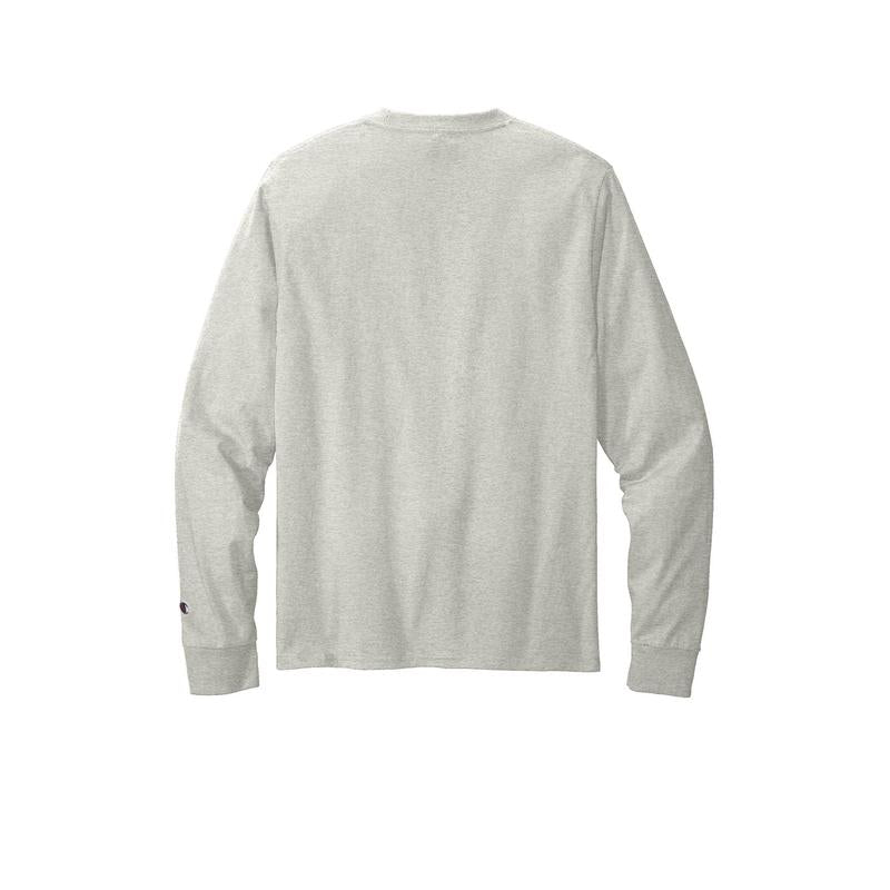 NADC Champion ® Heritage 5.2-Oz. Jersey Long Sleeve Tee - OXFORD GREY