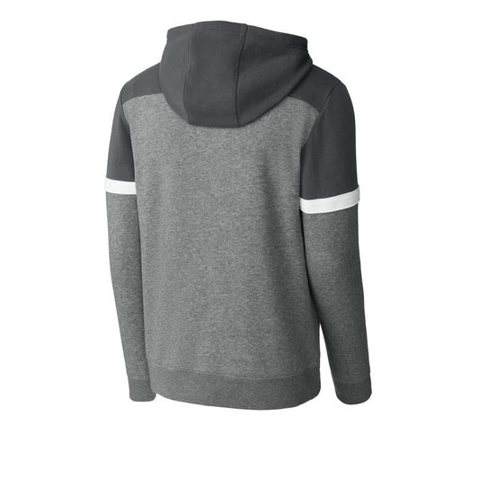 NADC Sport-Tek® UNISEX Drive Fleece Colorblock Hoodie - Dark Smoke Grey/ Vintage Heather