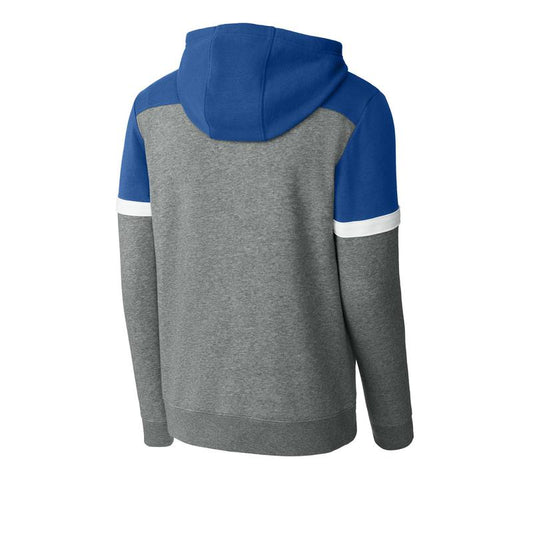 NADC Sport-Tek® UNISEX Drive Fleece Colorblock Hoodie - True Royal/ Vintage Heather