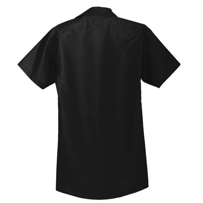 NADC Red Kap® Short Sleeve Industrial Work Shirt - BLACK