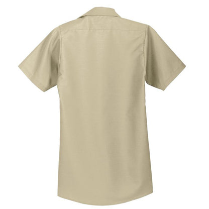 NADC Red Kap® Short Sleeve Industrial Work Shirt - Light Tan