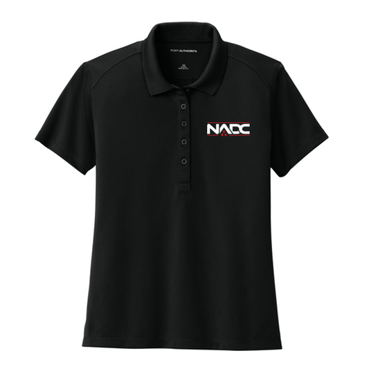 NADC Port Authority® Women’s Wearever Performance Pique Polo - Deep Black