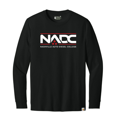 NADC Carhartt® Long Sleeve T-Shirt - FULL FRONT - BLACK