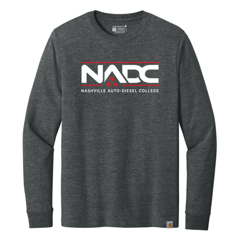 NADC Carhartt® Long Sleeve T-Shirt - FULL FRONT - Carbon Heather