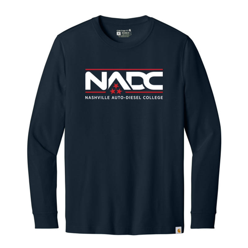 NADC Carhartt® Long Sleeve T-Shirt - FULL FRONT - NAVY