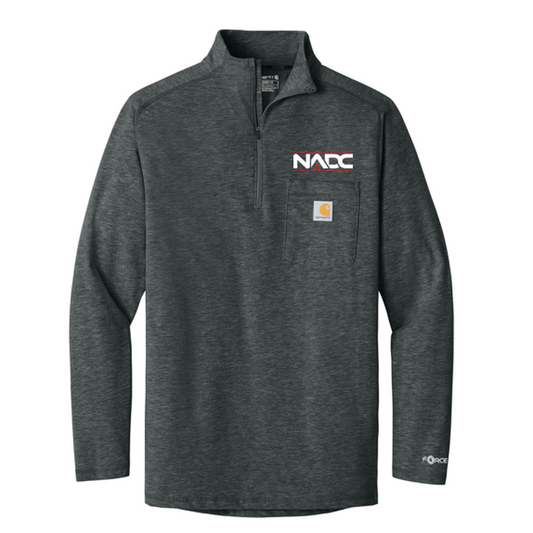 NADC Carhartt Force® 1/4-Zip Long Sleeve T-Shirt - Carbon Heather