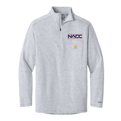 NADC Carhartt Force® 1/4-Zip Long Sleeve T-Shirt - Heather Grey