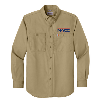 NADC Carhartt® Rugged Professional™ Series Long Sleeve Shirt - Dark Khaki