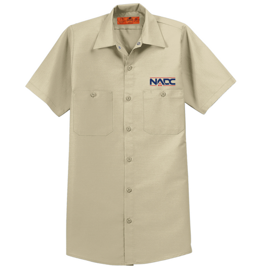 NADC Red Kap® Short Sleeve Industrial Work Shirt - Light Tan