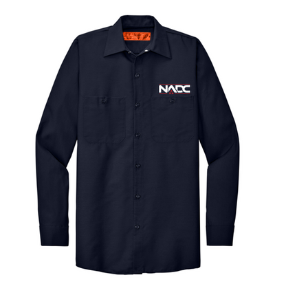 NADC Red Kap® Long Sleeve Industrial Work Shirt - BLACK