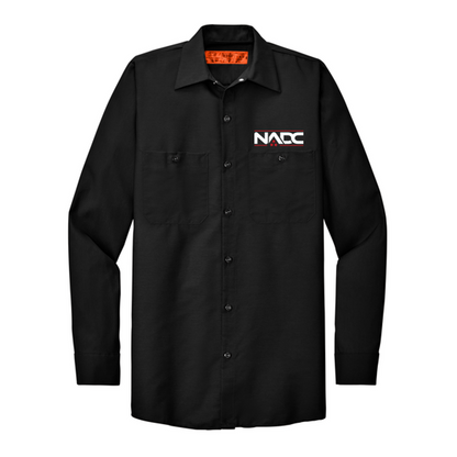 NADC Red Kap® Long Sleeve Industrial Work Shirt - NAVY