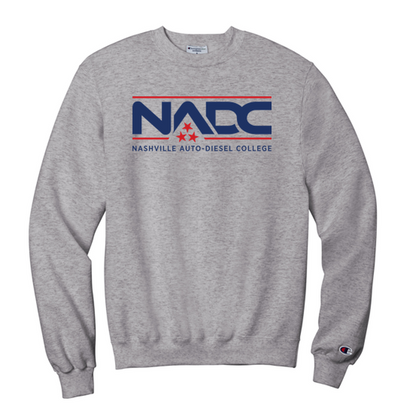 NADC Champion® Powerblend® Crewneck Sweatshirt - LIGHT STEEL