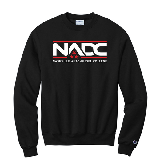 NADC Champion® Powerblend® Crewneck Sweatshirt - BLACK