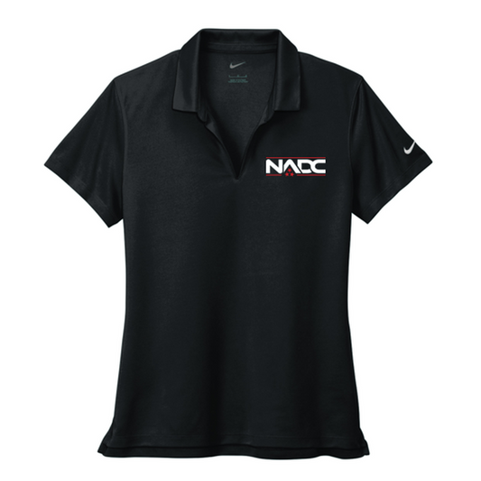 NADC Nike Women's Dri-FIT Micro Pique 2.0 Polo - BLACK