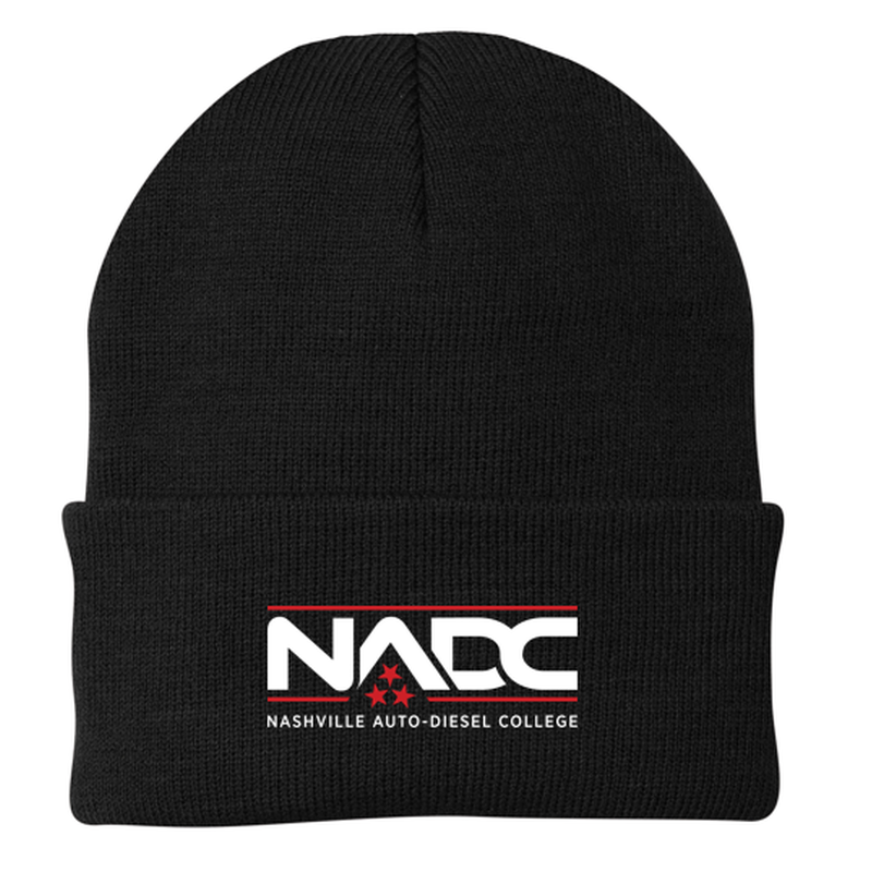 NADC Port & Company® - Knit Cap - BLACK