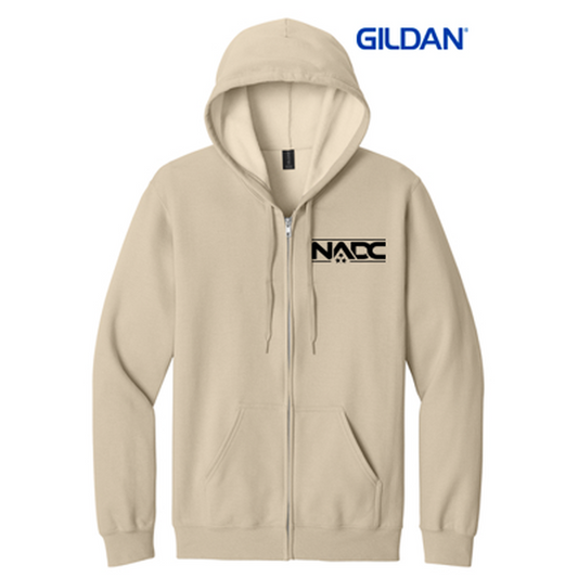 NADC Gildan Softstyle® Midweight Fleece Full-Zip Hooded Sweatshirt - Sand
