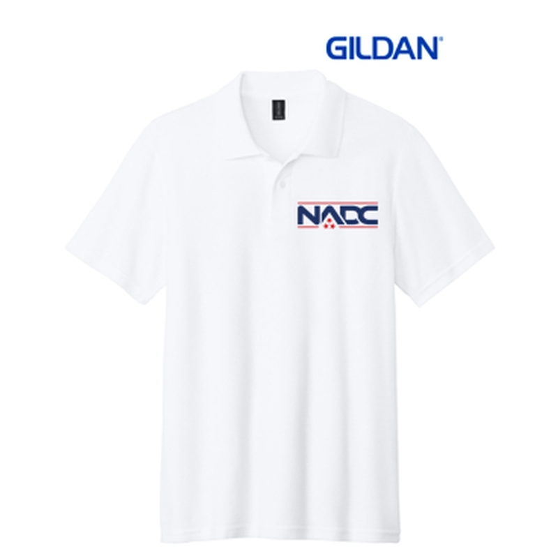 NADC Gildan® Softstyle® Pique Polo - White