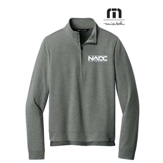 NADC TravisMathew Women’s Coveside 1/2-Zip - Dark Grey Heather