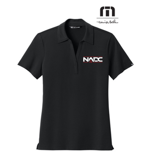 NADC TravisMathew Women’s Glenview Solid Polo - Black