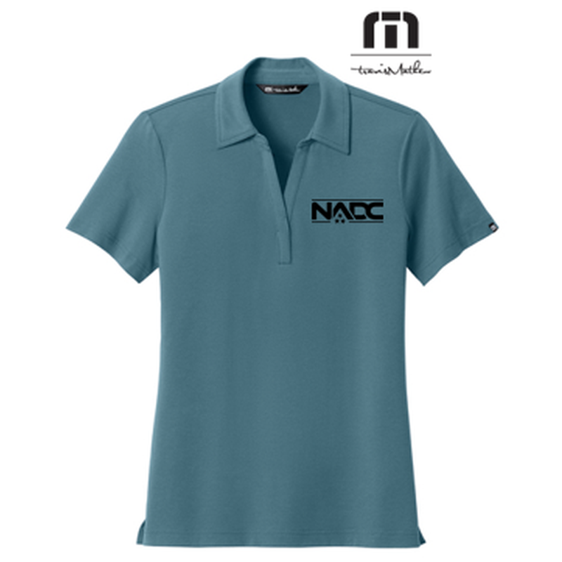 NADC TravisMathew Women’s Glenview Solid Polo - Stellar Blue