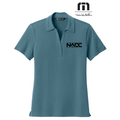 NADC TravisMathew Women’s Glenview Solid Polo - Stellar Blue