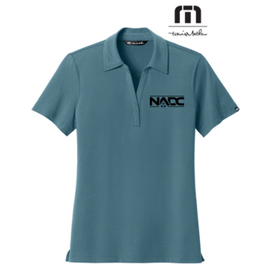 NADC TravisMathew Women’s Glenview Solid Polo - Stellar Blue