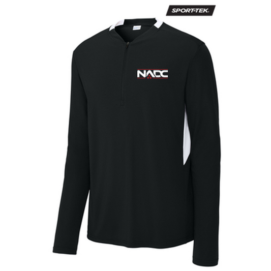 NADC Sport-Tek® Club 1/4-Zip Pullover - Black/White