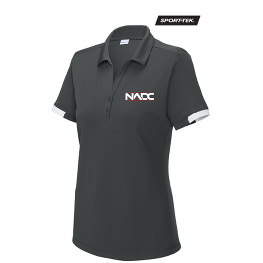 NADC Sport-Tek® Women’s Club Colorblock Polo - Iron Grey/White (Copy)