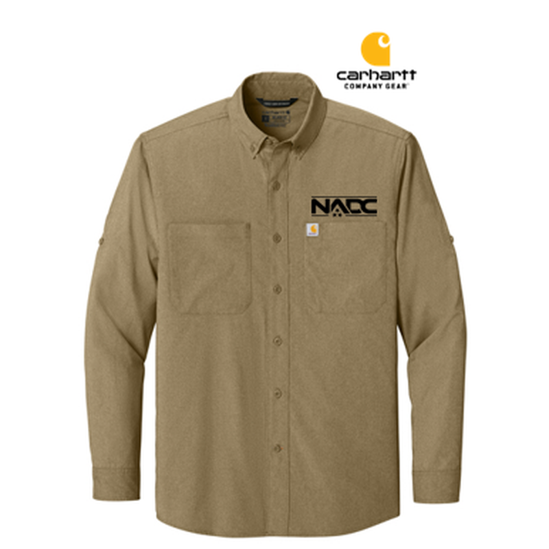 NADC Carhartt Force® Sun Defender™ Long Sleeve Shirt - Dark Khaki
