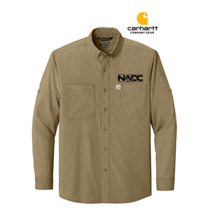 NADC Carhartt Force® Sun Defender™ Long Sleeve Shirt - Dark Khaki