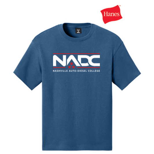 NADC Hanes® Beefy-T® Retro Street Tee - Denim Blue