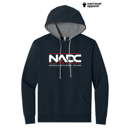 NADC Next Level Apparel® Laguna Hoodie - Midnight Navy/Heather Gray